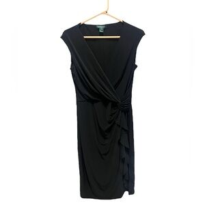 Ralph Lauren Jersey Side Twist Sleeveless Dress Size 10
